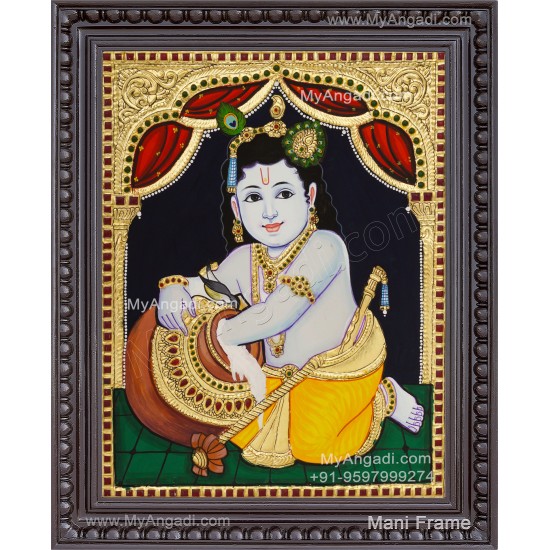 Butter Krishna Tanjore Painting Butter Krishna Tanjore Painting