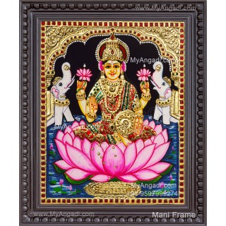 Gajalakshmi Tanjore Painting