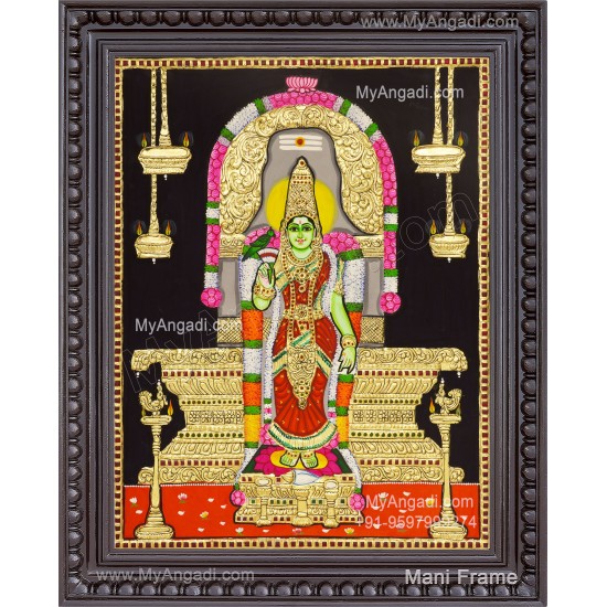 Meenakshi Amman Tanjore Painting Meenakshi Amman Tanjore Painting
