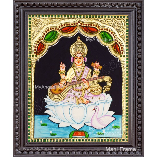 Saraswathi Tanjore Painting Saraswathi Tanjore Painting