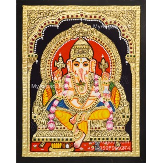 Ganesha Tanjore Painting Ganesha Tanjore Painting