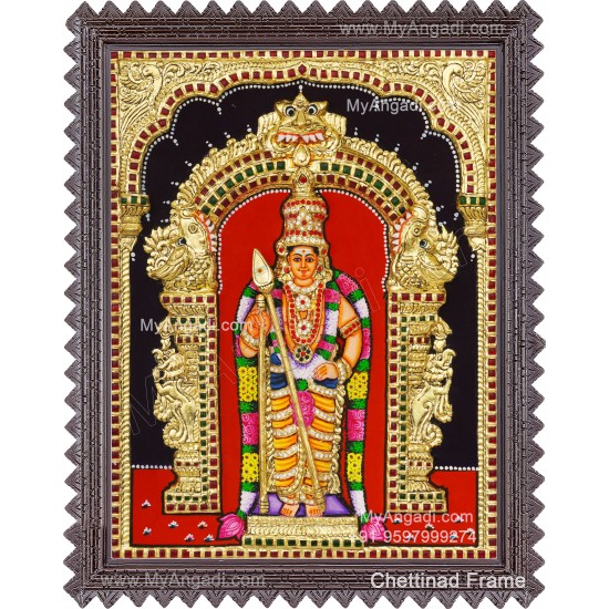 Murugan 3d Tanjore Painting