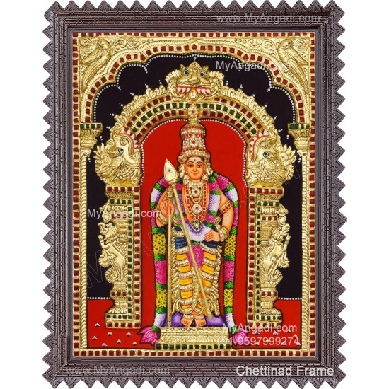Murugan 3d Tanjore Painting