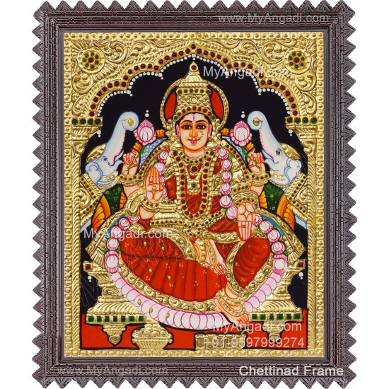 Gajalakshmi Tanjore Painting