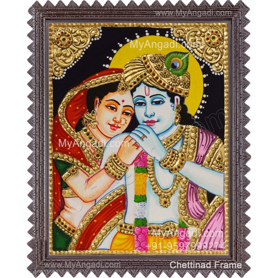 Radha Krishna Tanjore Painting