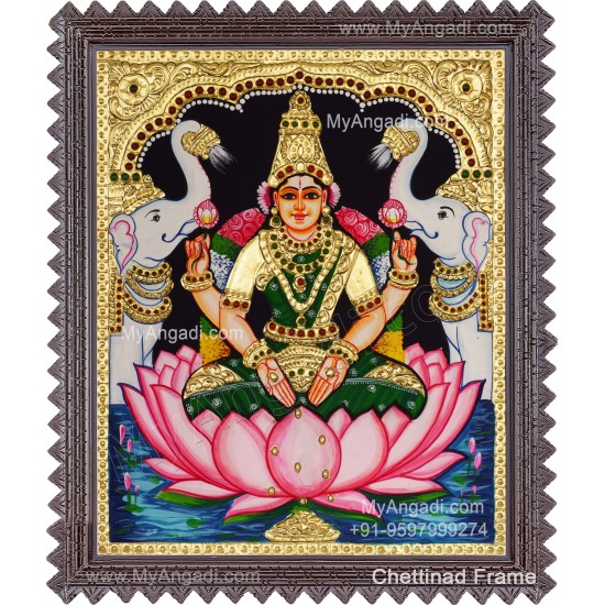 Lakshmi Devi Tanjore Painting