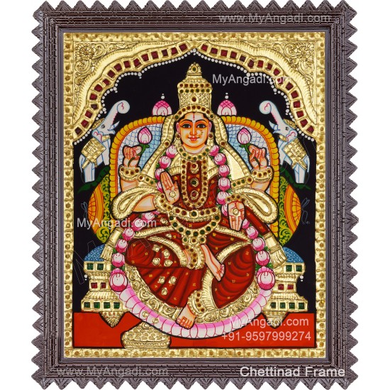 Gajalakshmi Tanjore Painting