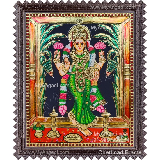 Grahalakshmi Tanjore Painting