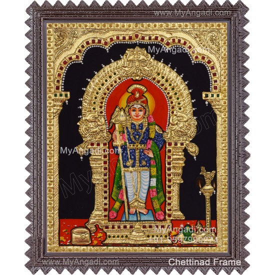 Karthikeya Swamy Tanjore Painting