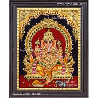 Ganesha Tanjore Painting