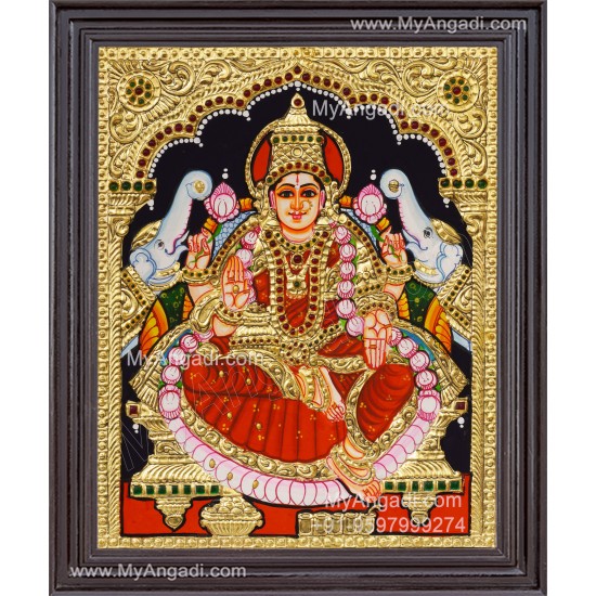 Gajalakshmi Tanjore Painting