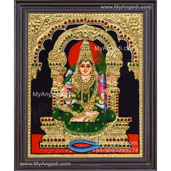 Kamatchi Amman Tanjore Painting