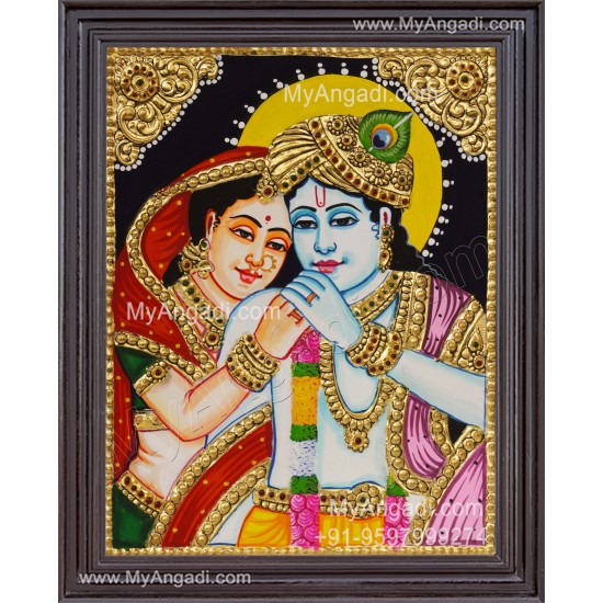 Radha Krishna Tanjore Painting