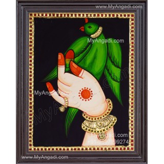 Parrot Tanjore Painting