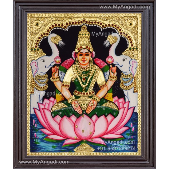 Lakshmi Devi Tanjore Painting