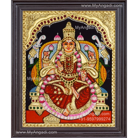 Gajalakshmi Tanjore Painting
