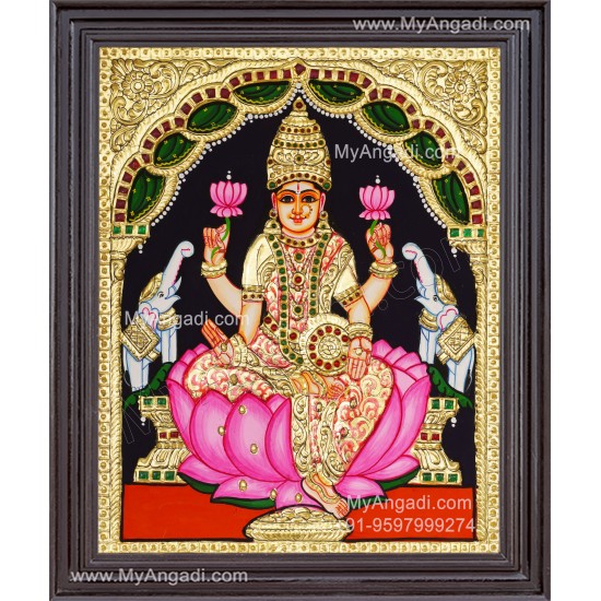 Gajalakshmi Tanjore Painting