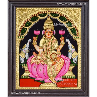 Gajalakshmi Tanjore Painting