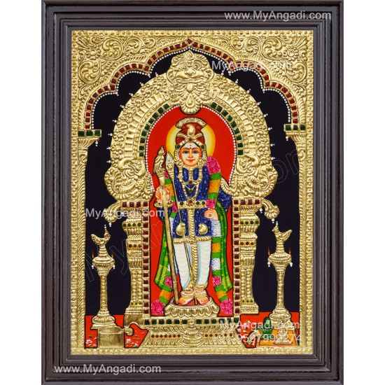 Raja Alangara Murugar Tanjore Painting