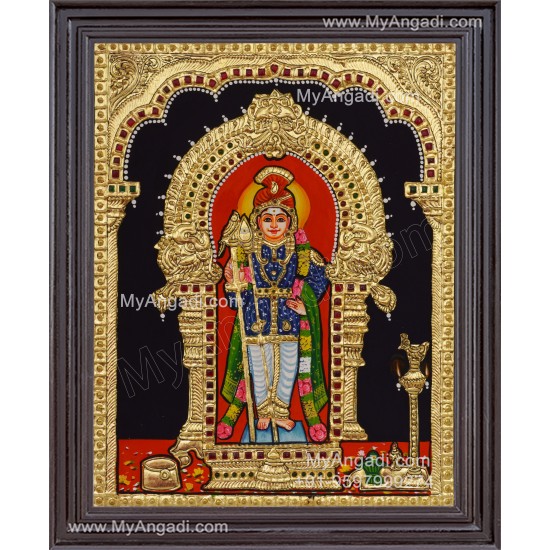 Karthikeya Swamy Tanjore Painting