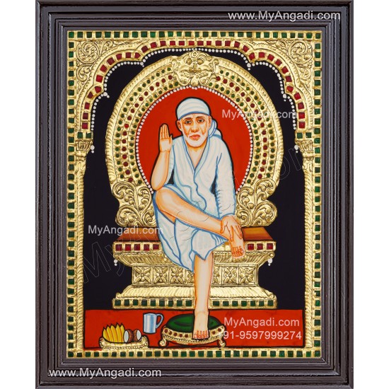 Saibaba Tanjore Painting