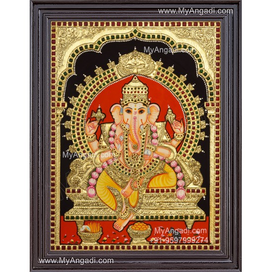 Ganesha Tanjore Painting