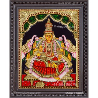 Gaja Lakshmi 3d Embossed Tanjore Painting