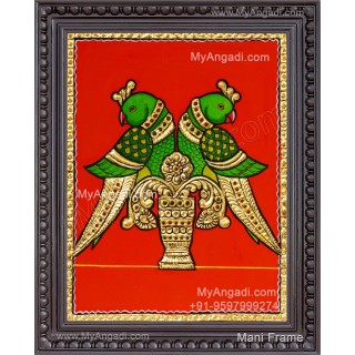 Parrot Tanjore Painting