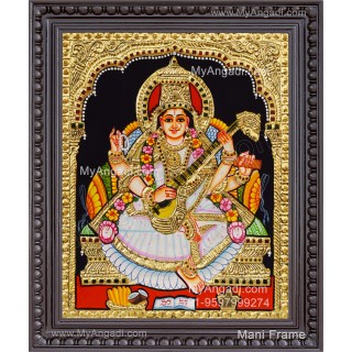Saraswathi Tanjore Painting