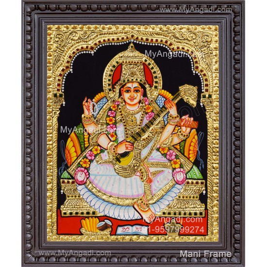 Saraswathi Tanjore Painting