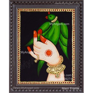 Parrot Tanjore Painting