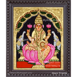 Gajalakshmi Tanjore Painting