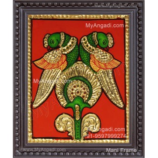 Parrot Tanjore Painting