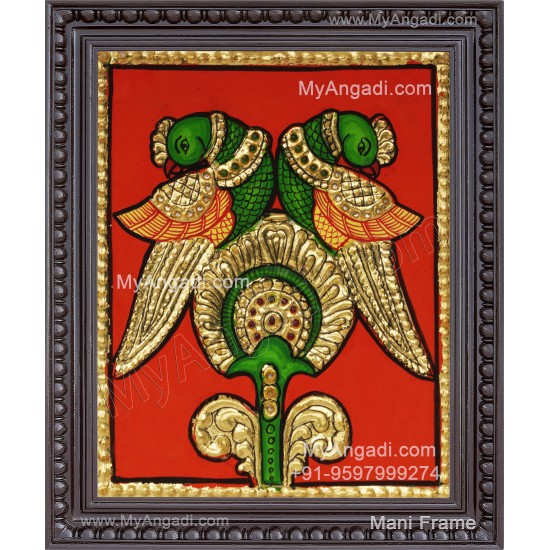 Parrot Tanjore Painting