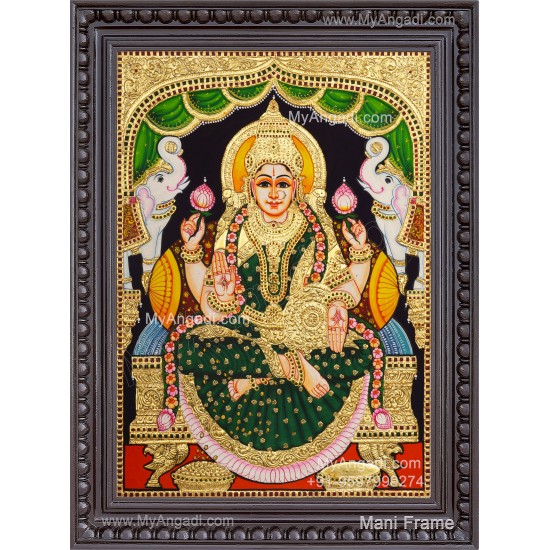 Gajalakshmi Tanjore Painting
