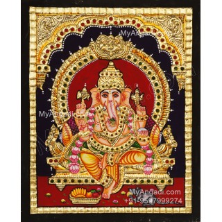 Ganesha Tanjore Painting