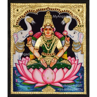 Lakshmi Devi Tanjore Painting