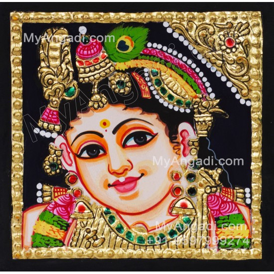 Small Size Krishna Tanjore Painting