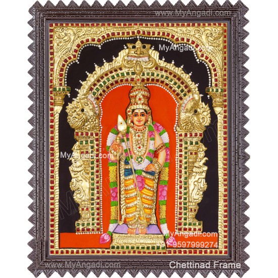 Murugan 3d Tanjore Painting