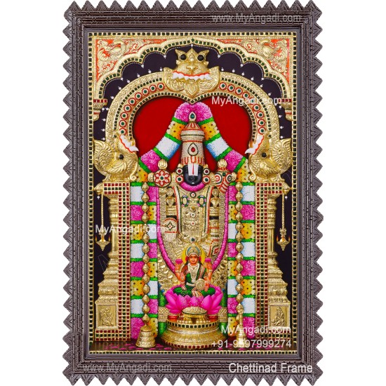 3d Balaji Lakshmi Tanjore Painting