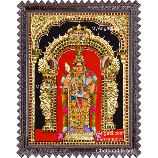 Murugan 3d Tanjore Painting