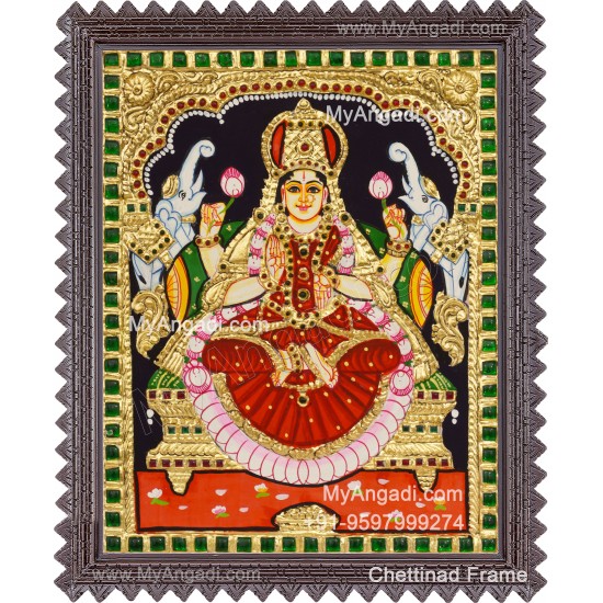 Gajalakshmi Tanjore Painting