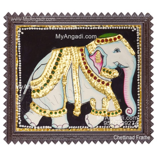 Elephant Tanjore Painting