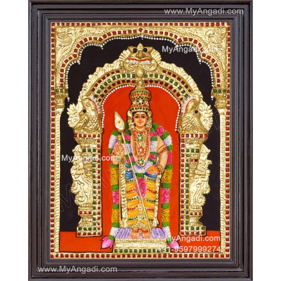 Murugan 3d Tanjore Painting
