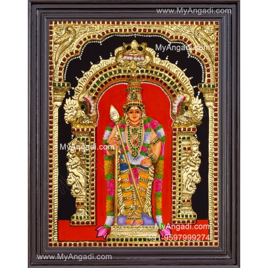Murugan 3d Tanjore Painting