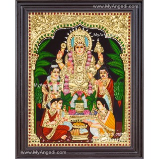 Sathya Narayana Swami Tanjore Painting