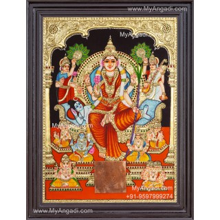 Sri Raja Rajeswari Tanjore Painting