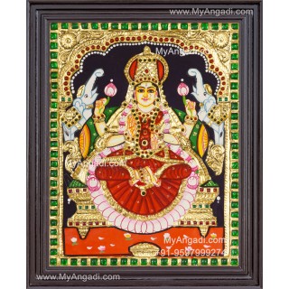 Gajalakshmi Tanjore Painting