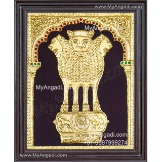 Ashoka Emblem Tanjore Painting