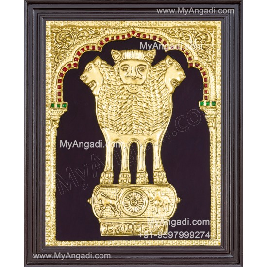 Ashoka Emblem Tanjore Painting